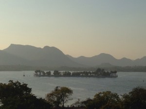 View from hotel upon arriving Udaipur